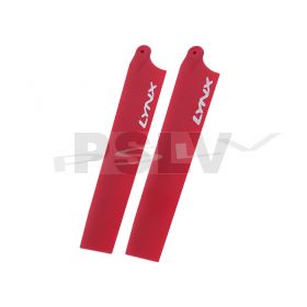 LX61157  Lynx Heli MCPX BL Plastic Main Blade 115mm Red  